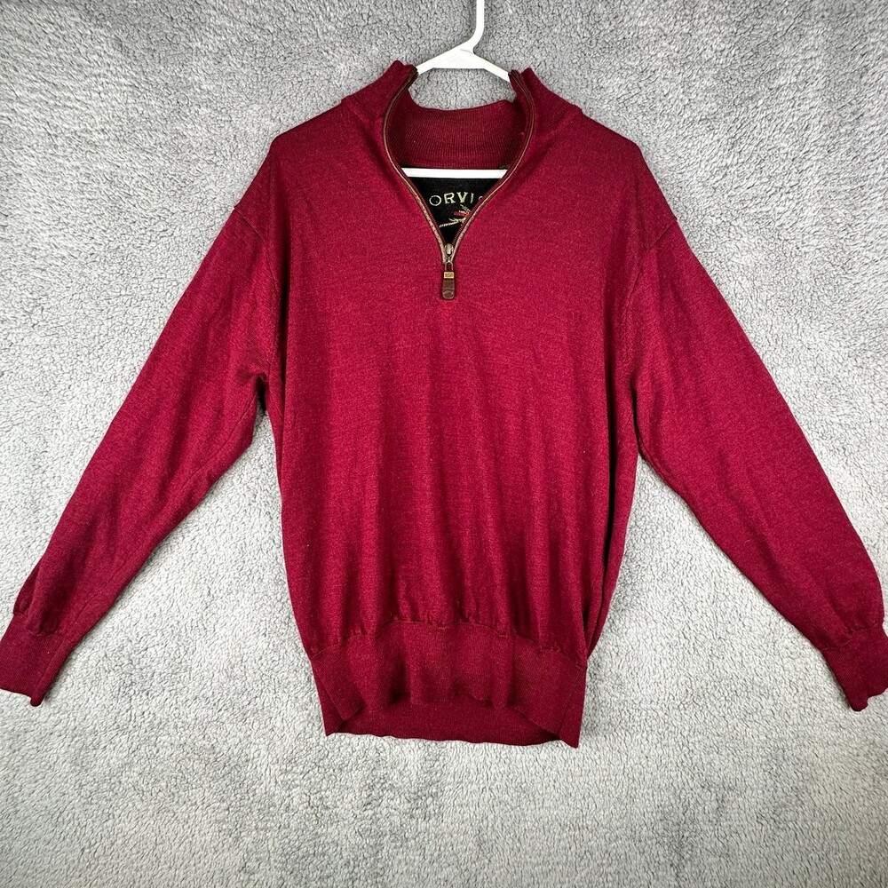 Orvis 100% merino wool sweater sz medium